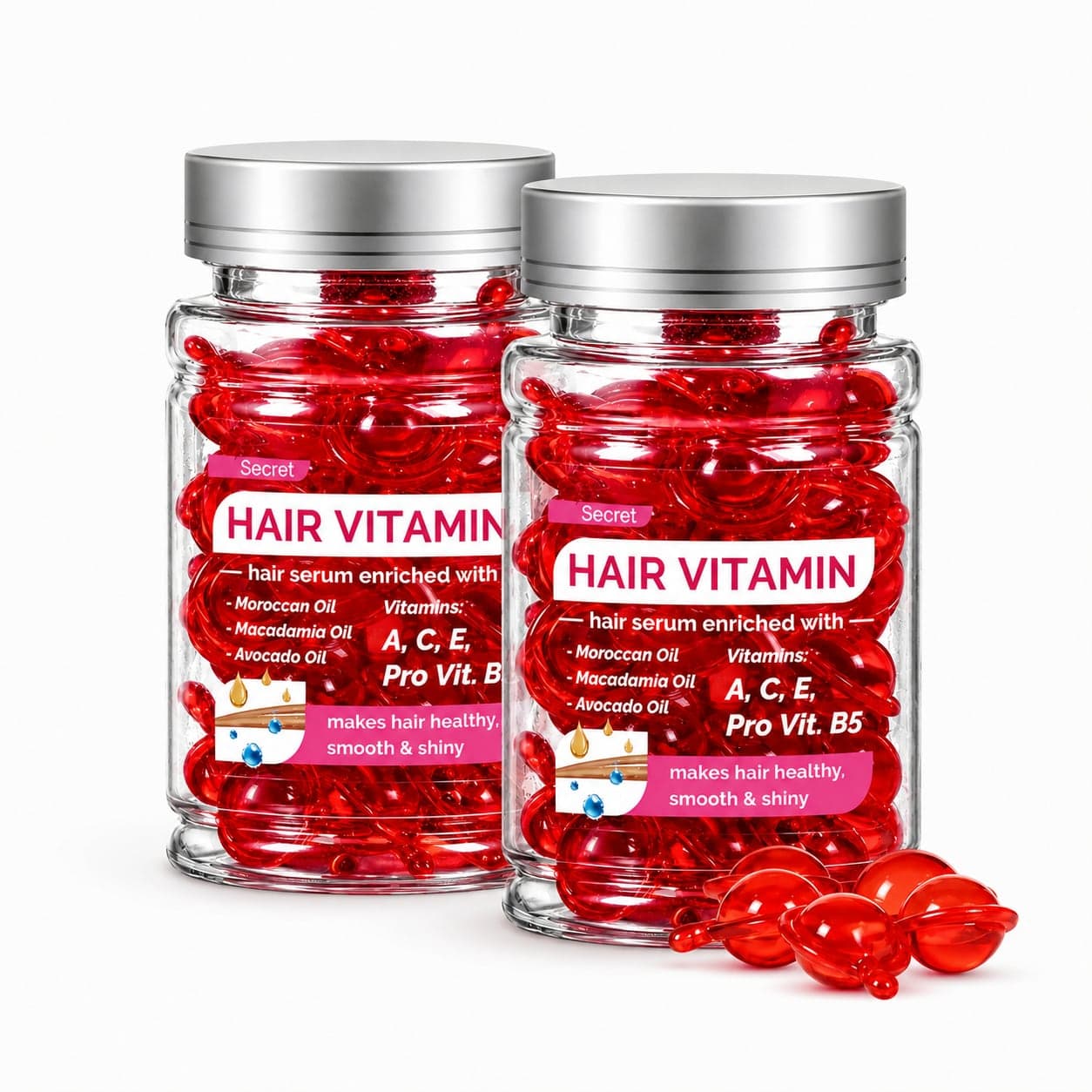 2 jars of Secret Hair Vitamins